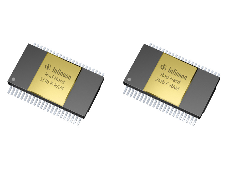 英飛凌推出首款符合太空標準的并行接口1 Mb和2 Mb F-RAM