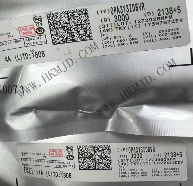 【TI 放大器】出售 OPA313IDBVR 低噪聲、單通道CMOS運(yùn)算放大器