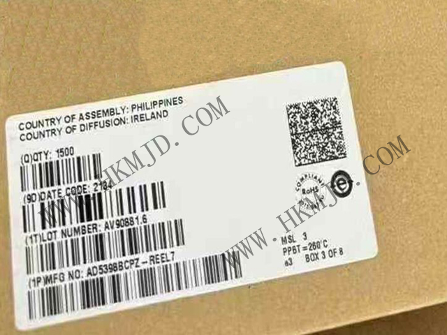 ADI AD5398BCPZ具有120 mA輸出電流吸收功能的單10位DAC