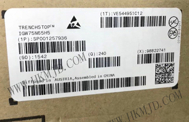 650 V【IGW75N65H5】TRENCHSTOP? 5 H5（高速5）IGBT詳細(xì)參數(shù)