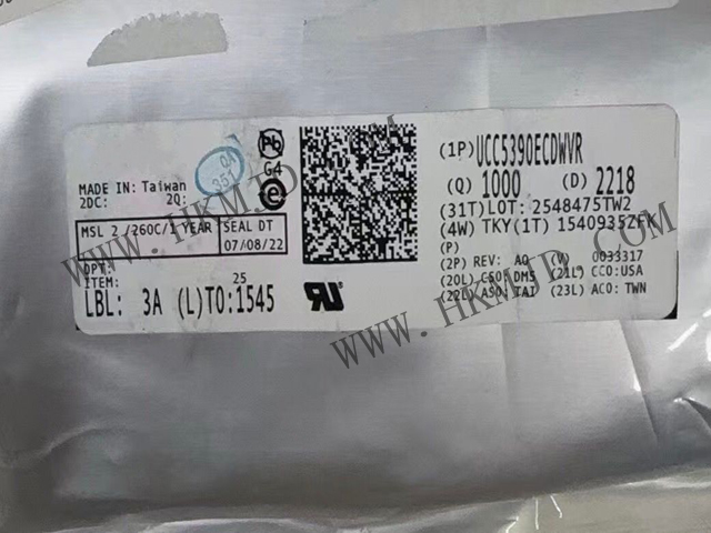 供應(yīng)德州儀器 UCC5390ECDWVR 3kVrms/5kVrms、±10A 單通道隔離式柵極驅(qū)動(dòng)器