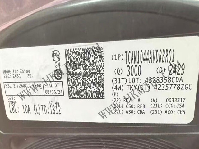 AEC-Q100認(rèn)證：供應(yīng)（TI）CAN收發(fā)器 TCAN1044AVDRBRQ1 汽車級(jí) CAN FD 收發(fā)器
