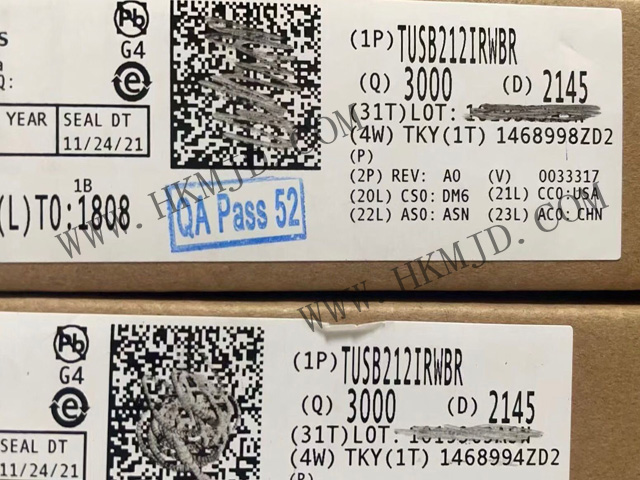 長期現(xiàn)貨供應 TUSB212IRWBR USB 2.0高速信號調節(jié)器