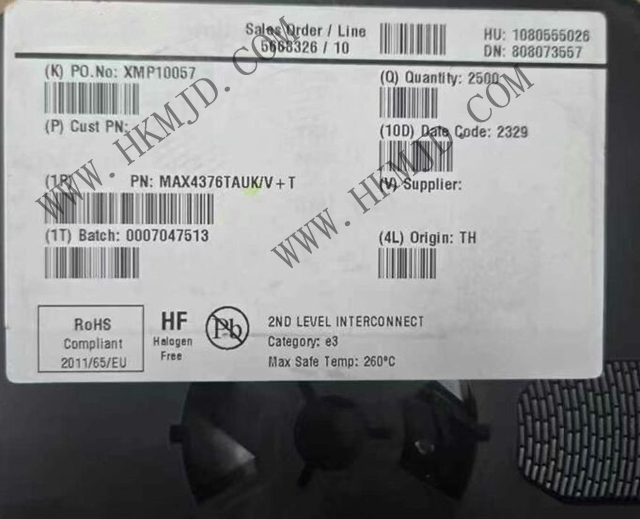 供應 MAXIM MAX4376TAUK 1mA 單通道高側電流檢測放大器，內(nèi)置增益